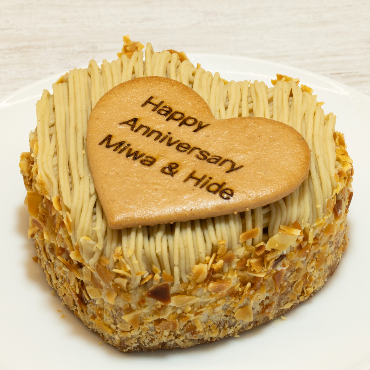 ハートのモンブランタルト（店舗お渡し）